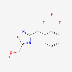 [3-[2-(Trifluoromethyl)benzyl]-1,2,4-oxadiazol-5-yl]methanol