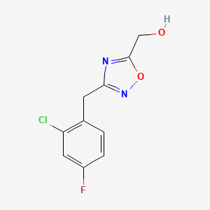 [3-(2-Chloro-4-fluorobenzyl)-1,2,4-oxadiazol-5-yl]methanol