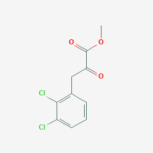 molecular formula C10H8Cl2O3 B13687496 Methyl 3-(2,3-dichlorophenyl)-2-oxopropanoate 