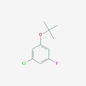 molecular formula C10H12ClFO B13687507 1-(tert-Butoxy)-3-chloro-5-fluorobenzene 