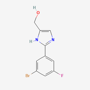 2-(3-Bromo-5-fluorophenyl)imidazole-5-methanol