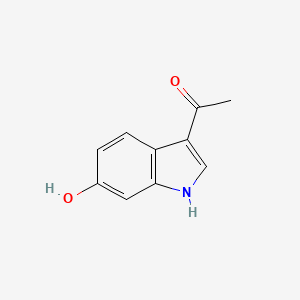 molecular formula C10H9NO2 B13687537 3-Acetyl-6-hydroxyindole 