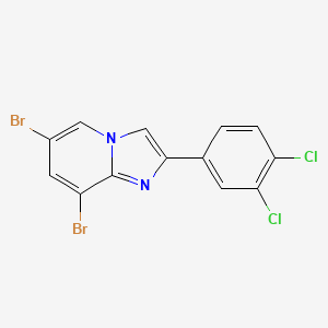 6,8-Dibromo-2-(3,4-dichlorophenyl)imidazo[1,2-a]pyridine