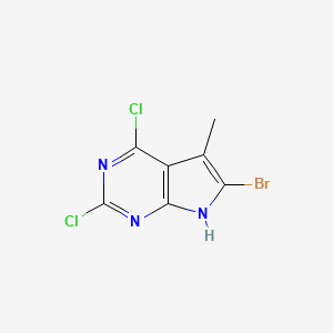 6-Bromo-2,4-dichloro-5-methyl-7H-pyrrolo[2,3-d]pyrimidine