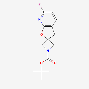 tert-butyl 6-fluorospiro[3H-furo[2,3-b]pyridine-2,3'-azetidine]-1'-carboxylate