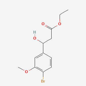 Ethyl 3-(4-Bromo-3-methoxyphenyl)-3-hydroxypropanoate