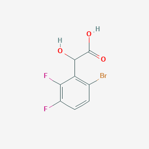 molecular formula C8H5BrF2O3 B13687659 6-Bromo-2,3-difluoromandelic Acid 