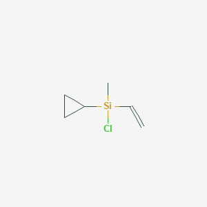 molecular formula C6H11ClSi B13687705 Chloro(cyclopropyl)(methyl)(vinyl)silane 