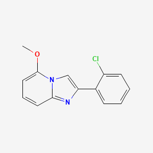 molecular formula C14H11ClN2O B13687717 2-(2-Chlorophenyl)-5-methoxyimidazo[1,2-a]pyridine 