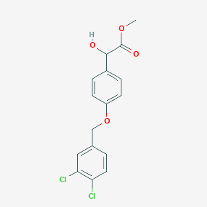 molecular formula C16H14Cl2O4 B13687737 [4-(3,4-Dichlorobenzyloxy)phenyl]-hydroxy-acetic acid methyl ester 