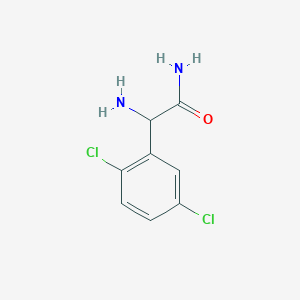 molecular formula C8H8Cl2N2O B13687748 2-Amino-2-(2,5-dichlorophenyl)acetamide 