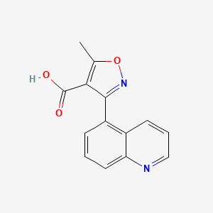 5-Methyl-3-(5-quinolyl)isoxazole-4-carboxylic Acid