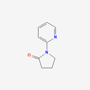 molecular formula C9H10N2O B13687783 1-(2-Pyridyl)-2-pyrrolidinone 