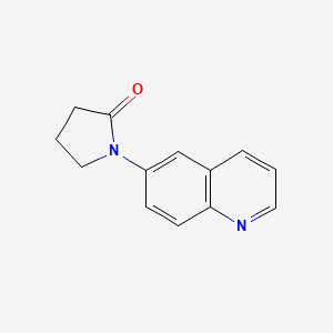 molecular formula C13H12N2O B13687838 1-(6-Quinolyl)-2-pyrrolidinone 