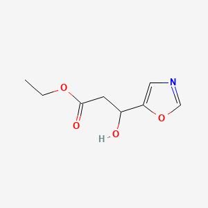 molecular formula C8H11NO4 B13687869 Ethyl 3-Hydroxy-3-(5-oxazolyl)propanoate 