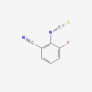 molecular formula C8H3FN2S B13687873 6-Fluoro-2-cyanophenyl Isothiocyanate 