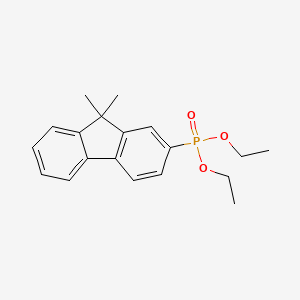 molecular formula C19H23O3P B13687884 Diethyl (9,9-Dimethyl-9H-fluoren-2-yl)phosphonate 