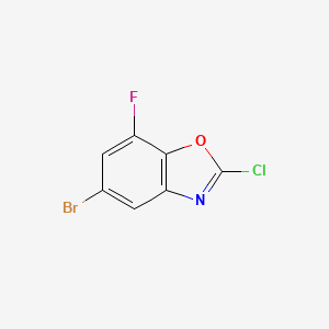 5-Bromo-2-chloro-7-fluorobenzoxazole