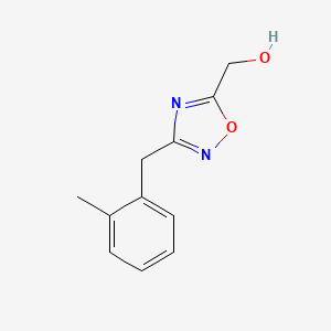 molecular formula C11H12N2O2 B13687970 [3-(2-Methylbenzyl)-1,2,4-oxadiazol-5-yl]methanol 