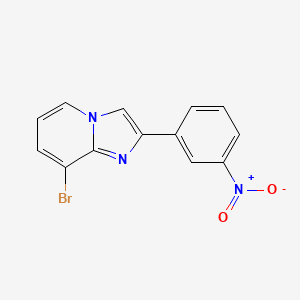 molecular formula C13H8BrN3O2 B13687985 8-Bromo-2-(3-nitrophenyl)imidazo[1,2-a]pyridine 