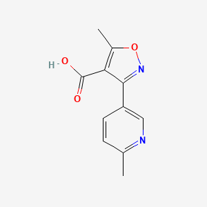 5-Methyl-3-(6-methyl-3-pyridyl)isoxazole-4-carboxylic Acid