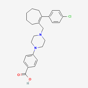 4-[4-[[2-(4-Chlorophenyl)-1-cycloheptenyl]methyl]-1-piperazinyl]benzoic Acid