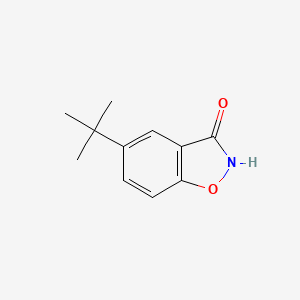 molecular formula C11H13NO2 B13688034 5-(tert-Butyl)benzisoxazol-3(2H)-one CAS No. 36238-84-3