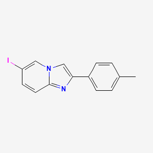 molecular formula C14H11IN2 B13688039 6-Iodo-2-(4-methylphenyl)imidazo[1,2-a]pyridine 