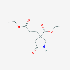 Ethyl 3-(3-ethoxy-3-oxopropyl)-5-oxo-3-pyrrolidinecarboxylate
