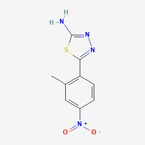 2-Amino-5-(2-methyl-4-nitrophenyl)-1,3,4-thiadiazole