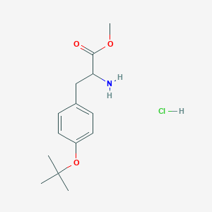 Methyl 2-amino-3-[4-[(2-methylpropan-2-yl)oxy]phenyl]propanoate;hydrochloride