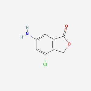 molecular formula C8H6ClNO2 B13688191 6-amino-4-chloroisobenzofuran-1(3H)-one 