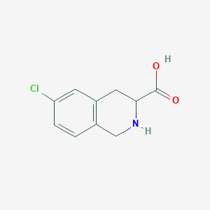 molecular formula C10H10ClNO2 B13688197 (S)-6-Chloro-1,2,3,4-tetrahydroisoquinoline-3-carboxylic acid CAS No. 1391004-20-8