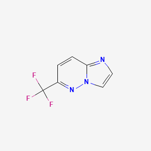 molecular formula C7H4F3N3 B13688219 6-(Trifluoromethyl)imidazo[1,2-b]pyridazine 