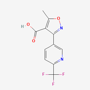 5-Methyl-3-[6-(trifluoromethyl)-3-pyridyl]isoxazole-4-carboxylic Acid