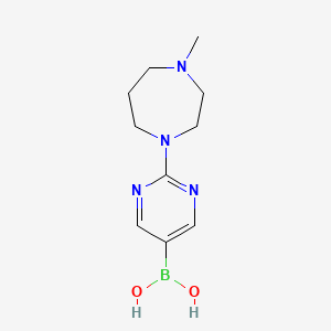 [2-(4-Methyl-1,4-diazepan-1-yl)pyrimidin-5-yl]boronic acid