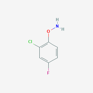 molecular formula C6H5ClFNO B13688266 O-(2-Chloro-4-fluorophenyl)hydroxylamine 