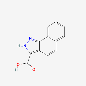 molecular formula C12H8N2O2 B13688272 1H-Benzo[g]indazole-3-carboxylic acid 