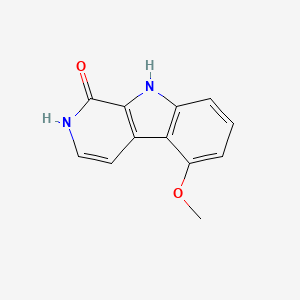 molecular formula C12H10N2O2 B13688273 5-Methoxy-2,9-dihydro-1h-pyrido[3,4-b]indol-1-one 