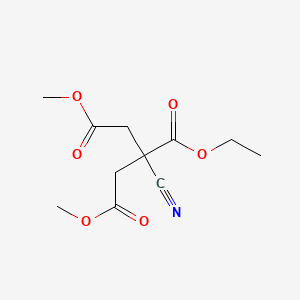 2-Ethyl 1,3-dimethyl 2-cyano-1,2,3-propanetricarboxylate