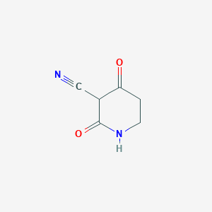 molecular formula C6H6N2O2 B13688329 2,4-Dioxopiperidine-3-carbonitrile 