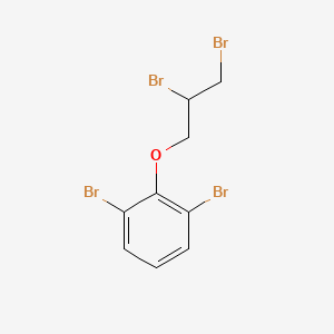 molecular formula C9H8Br4O B13688345 1,3-Dibromo-2-(2,3-dibromopropoxy)benzene 