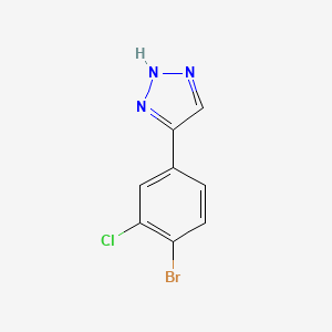 4-(4-Bromo-3-chlorophenyl)-1H-1,2,3-triazole