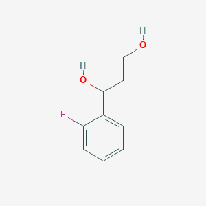 molecular formula C9H11FO2 B13688354 1-(2-Fluorophenyl)-1,3-propanediol CAS No. 91319-56-1