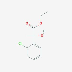 molecular formula C11H13ClO3 B13688377 Ethyl 2-(2-chlorophenyl)-2-hydroxypropanoate 