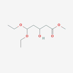 molecular formula C10H20O5 B13688422 Methyl 5,5-diethoxy-3-hydroxypentanoate 