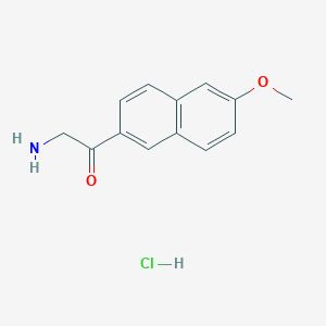 2-Amino-1-(6-methoxynaphthalen-2-YL)ethanone hydrochloride