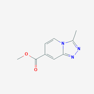 molecular formula C9H9N3O2 B13688454 Methyl 3-Methyl-[1,2,4]triazolo[4,3-a]pyridine-7-carboxylate 