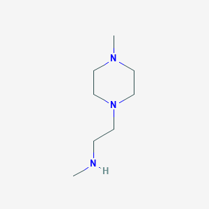 molecular formula C8H19N3 B1368847 N-甲基-2-(4-甲基哌嗪-1-基)乙胺 CAS No. 98545-15-4