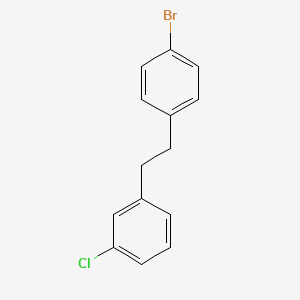 molecular formula C14H12BrCl B13688473 1-(4-Bromophenethyl)-3-chlorobenzene 